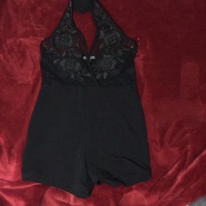 Black Sexy Lace Romper